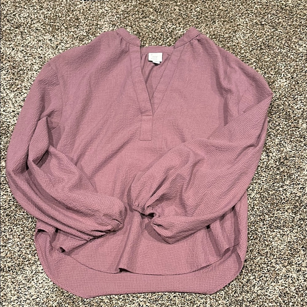 Fun, long sleeved top. Puffy sleeves.